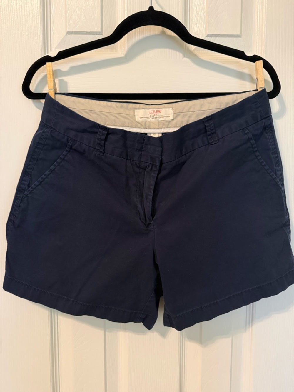 J. Crew Factory 5" Chino Shorts - Navy Blue - Style 21760 - Size 8